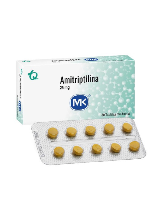 AMITRIPTILINA 25 MG 30 TABLETAS MK