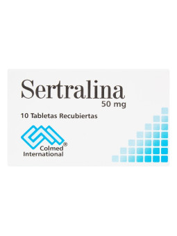SERTRALINA 50 MG 10 TABLETAS TRS