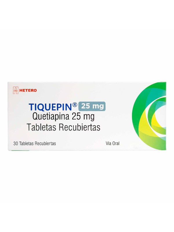 TIQUEPIN 25 MG 30 TABS (P)16792                   