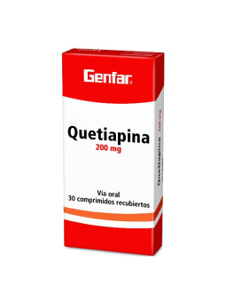 QUETIAPINA 200 MG 30 TBS GF(P)87300 TRS