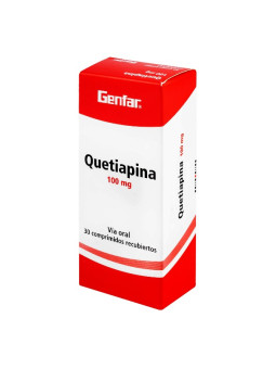 QUETIAPINA 100 MG 30 TBS W(P)43650 GF TRS