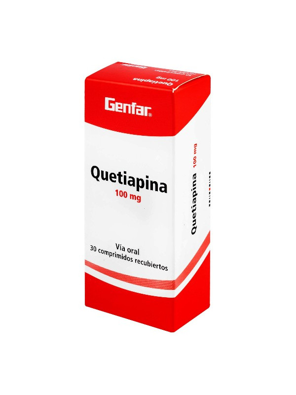 QUETIAPINA 100 MG 30 TBS W(P)43650 GF TRS