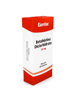 BETAHISTINA 24MG 20TABLETAS GF TRS