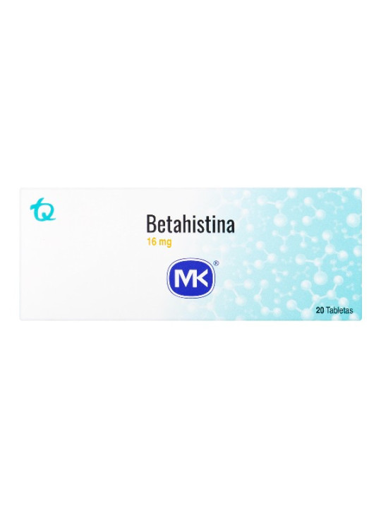 BETAHISTINA 16 MG 20 TBS MK