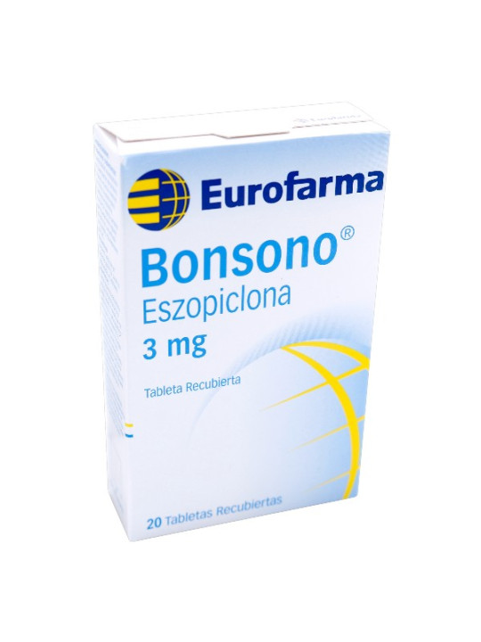 BONSONO(ESZOPICLONA 3MG)20 TAB(M)TRS