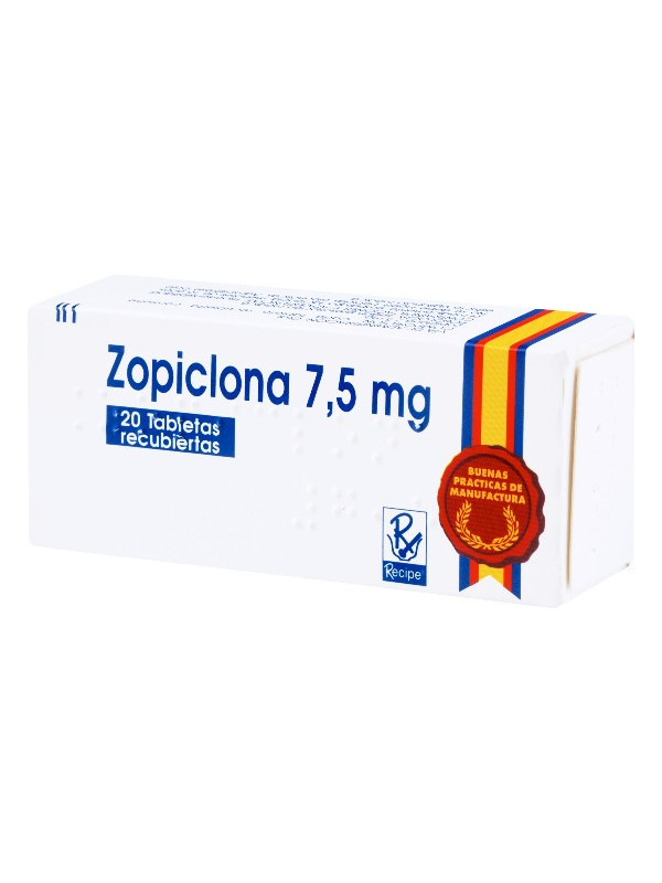 ZOPICLONA 7.5 MG 20 TABLETAS RC TRS