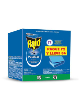 RAID PASTILLAS 72 UDS GTS 12 PASTILLAS TRS