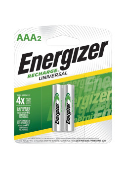 PILA ENERGIZER RECARGABLE AAA 2 UDS