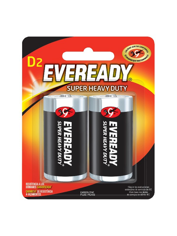 PILA EVEREADY GRANDE 2 UDS